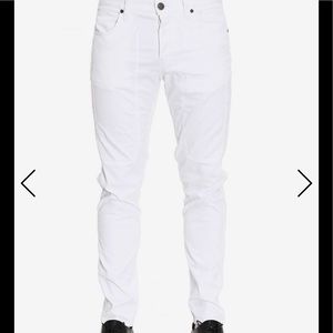 NWT Jeckerson MADE IN ITALY white mens casual pant
